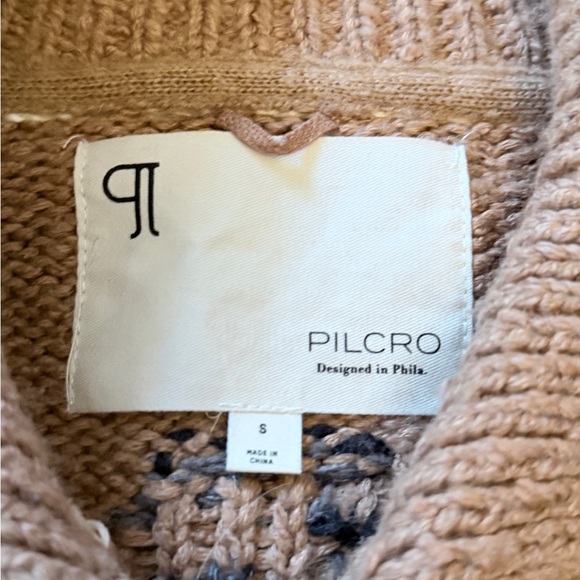 Pilcro Brown Dog Intarsia Knit Cardigan - Picture 4 of 5